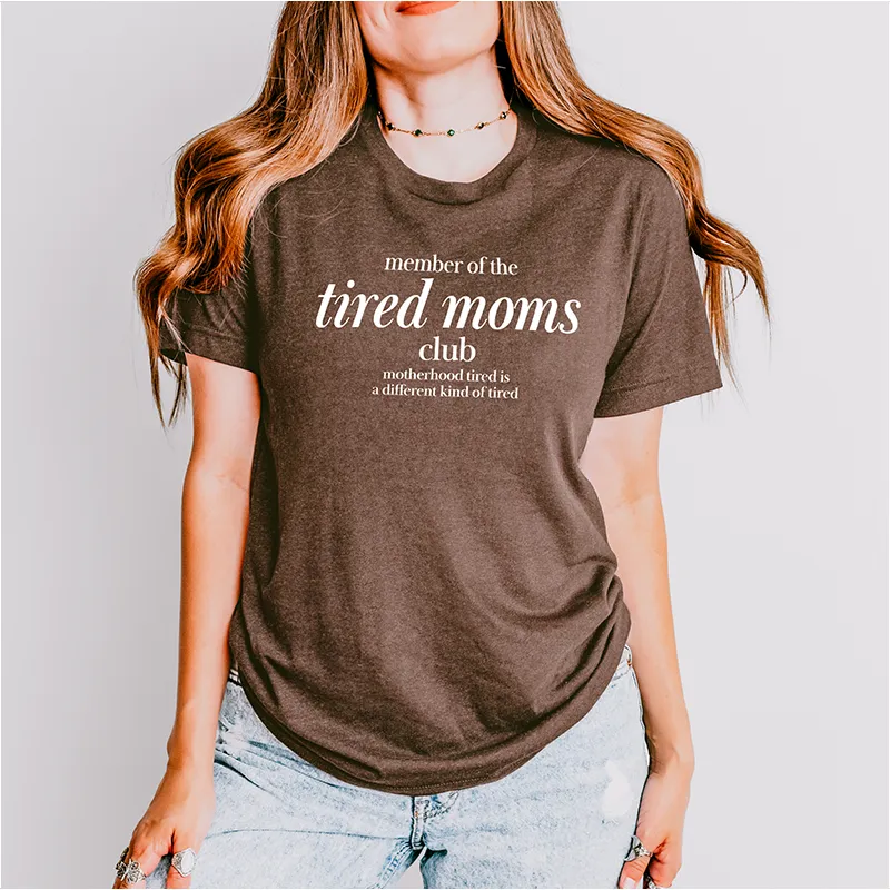 Member Of The Tired Moms Club Lightweight Tee sold by Alley and Rae product image thumbnail 2