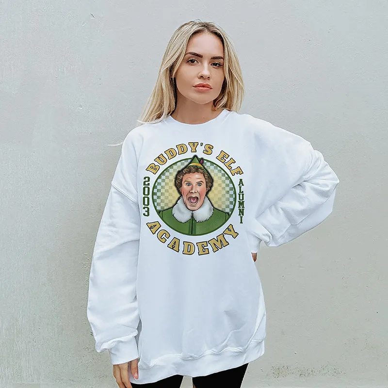 Buddy's Elf Academy Crewneck Sweatshirt sold by Alley and Rae product image thumbnail 2