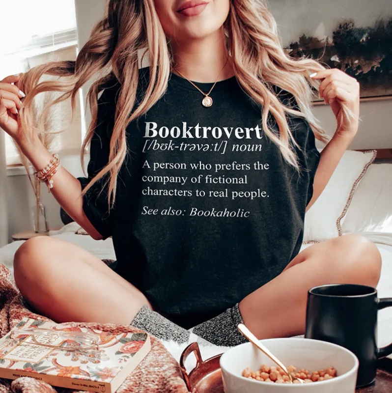 Booktrovert Lightweight Tee sold by Alley and Rae