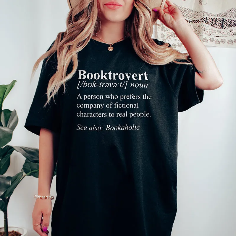 Booktrovert Lightweight Tee sold by Alley and Rae product image thumbnail 2