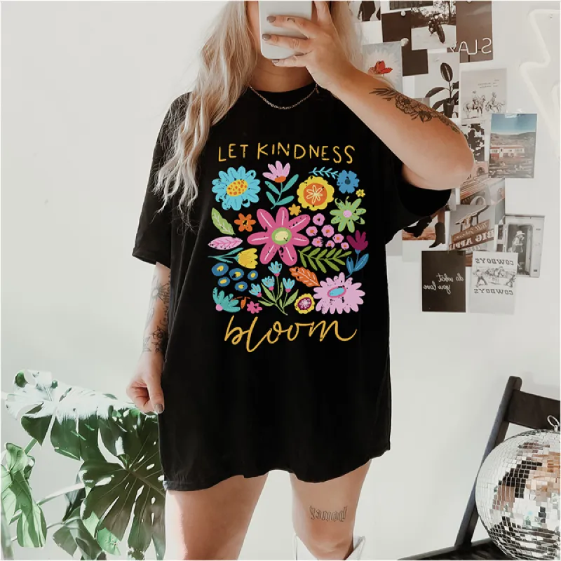 Let Kindness Bloom Graphic Tee sold by Alley and Rae