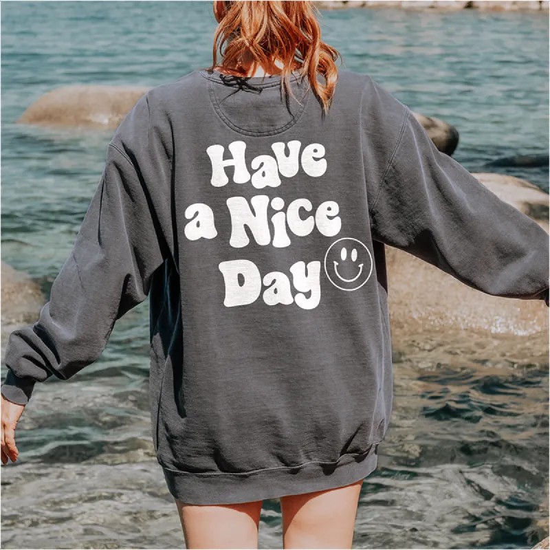 Have A Nice Day Heavyweight Crewneck (Pre-Order) sold by Alley and Rae