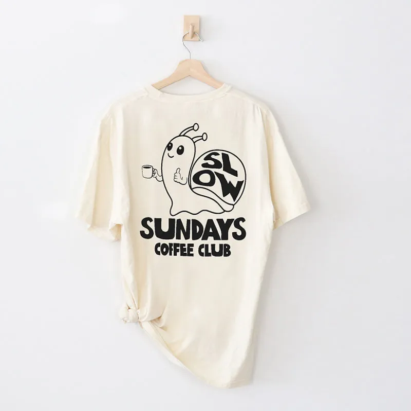 Slow Sundays Coffee Club Tee (Pre-Order) made by Alley and Rae