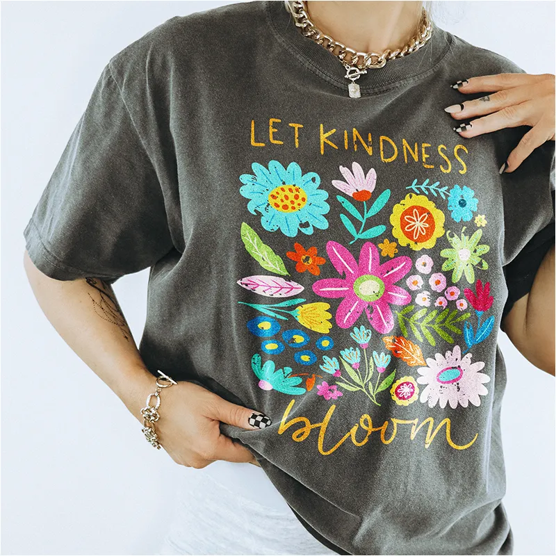 Let Kindness Bloom Graphic Tee sold by Alley and Rae product image thumbnail 3