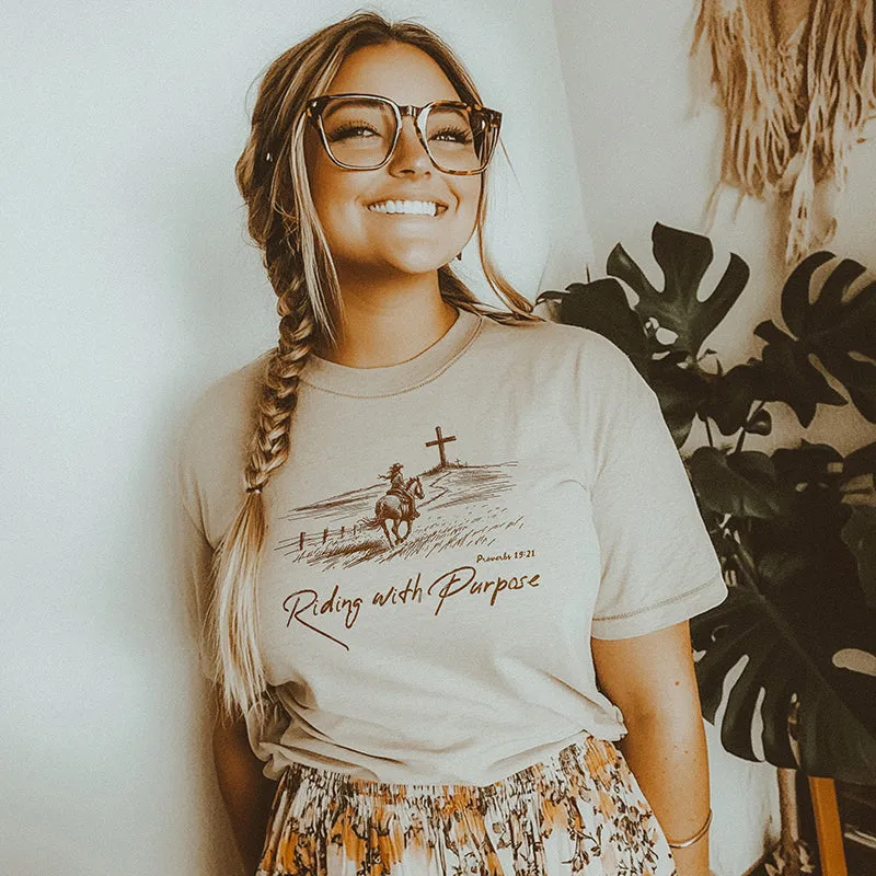 Riding With Purpose Tee sold by Alley and Rae
