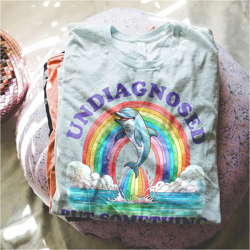 Undiagnosed But Something Is Definitely Wrong Lightweight Tee sold by Alley and Rae product image thumbnail 5