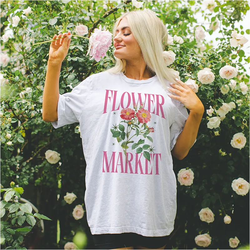 Flower Market Lightweight Tee sold by Alley and Rae product image thumbnail 3