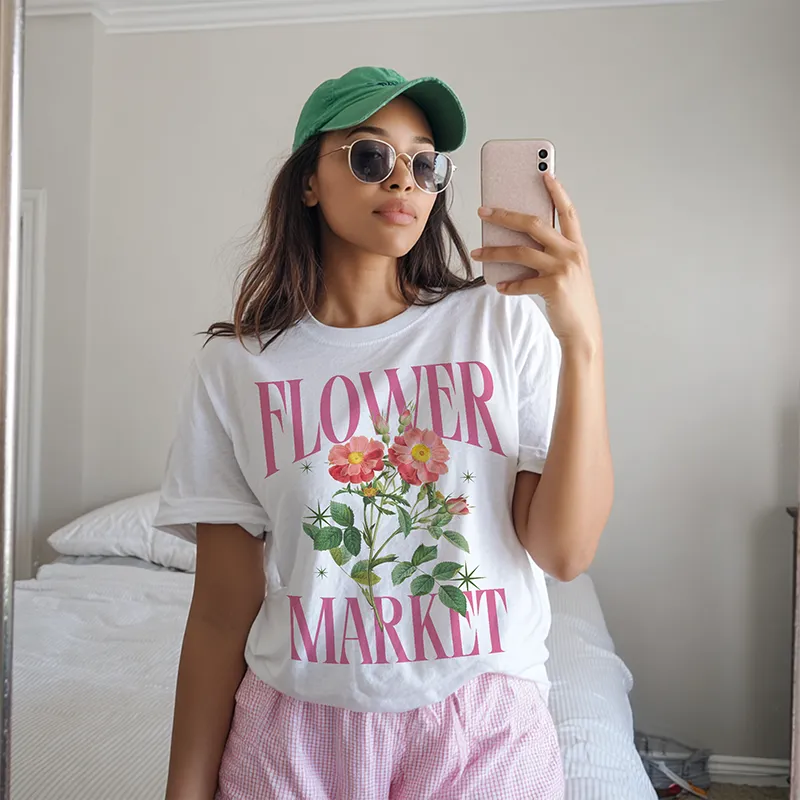 Flower Market Heavyweight Tee sold by Alley and Rae