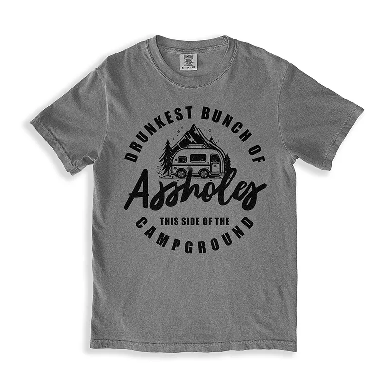 Drunkest Bunch of Assholes This Side of the Campground Tee sold by Alley and Rae product image thumbnail 3