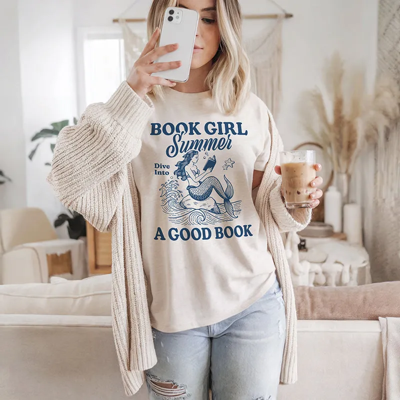 Book Girl Summer Tee sold by Alley and Rae product image thumbnail 4