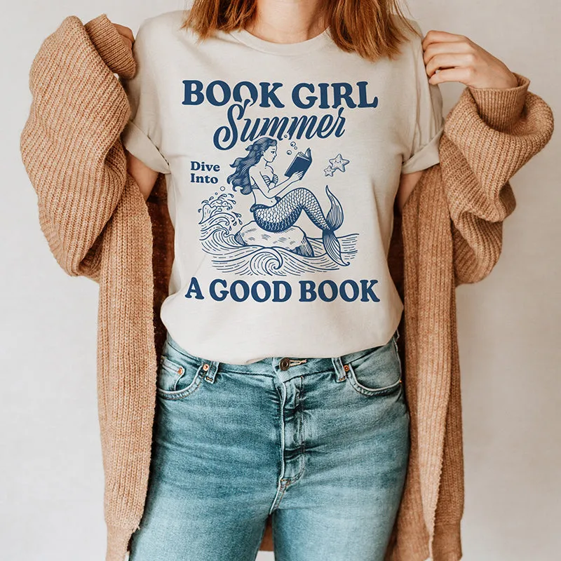 Book Girl Summer Tee sold by Alley and Rae product image thumbnail 3