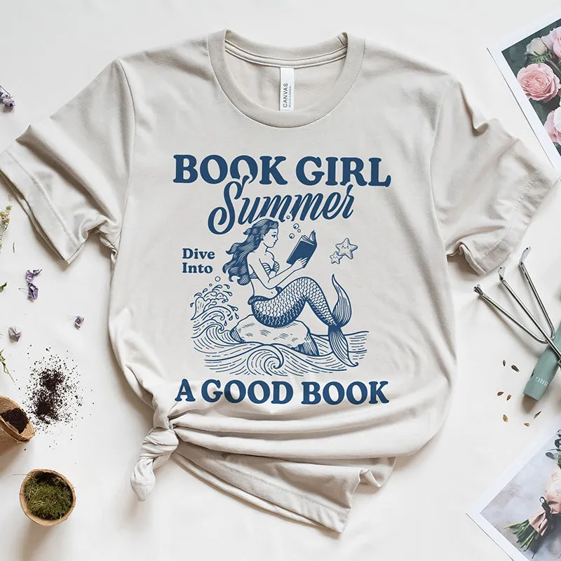 Book Girl Summer Tee sold by Alley and Rae product image thumbnail 2