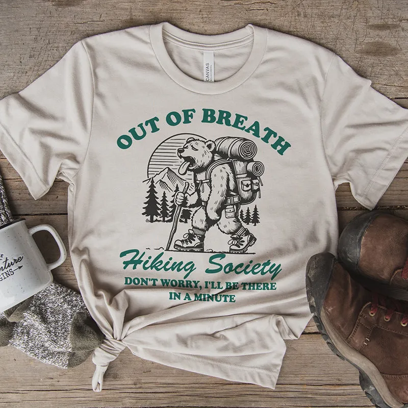 Out of Breath Hiking Society Tee sold by Alley and Rae product image thumbnail 3