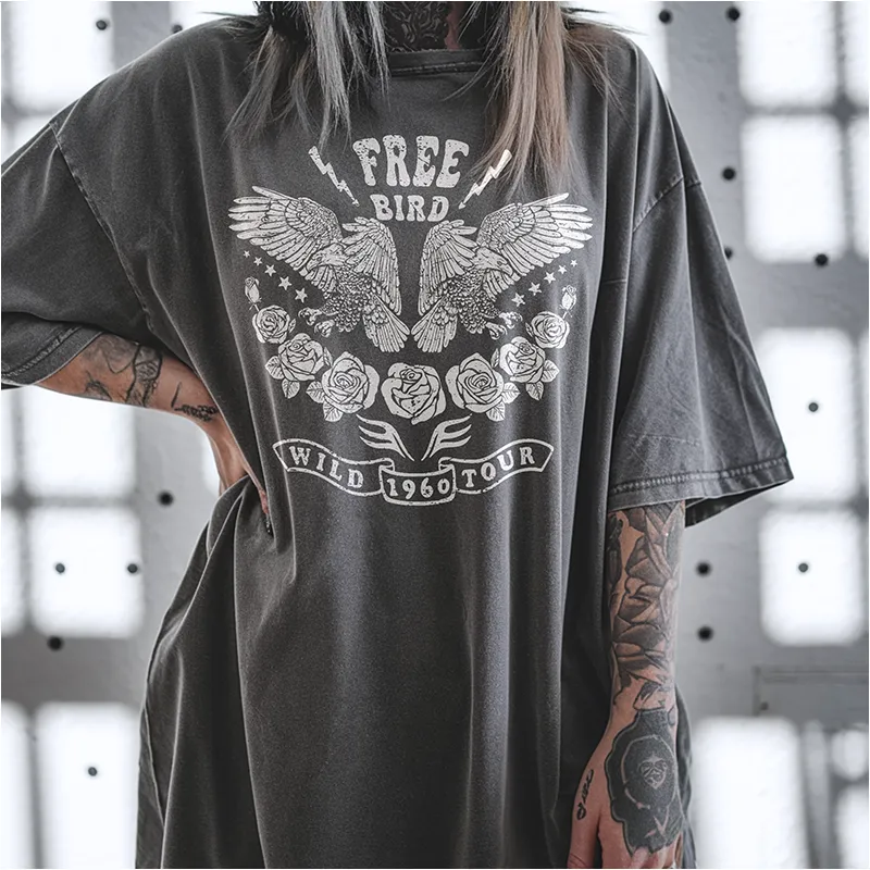 Free Bird Graphic Tee (Wholesale) sold by Alley and Rae product image thumbnail 5