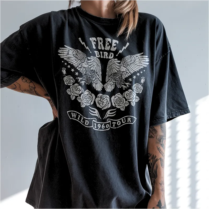 Free Bird Graphic Tee (Wholesale) sold by Alley and Rae