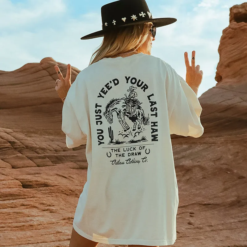 You Just Yee'd Your Last Haw Western Graphic Tee (Wholesale) sold by Alley and Rae product image thumbnail 3