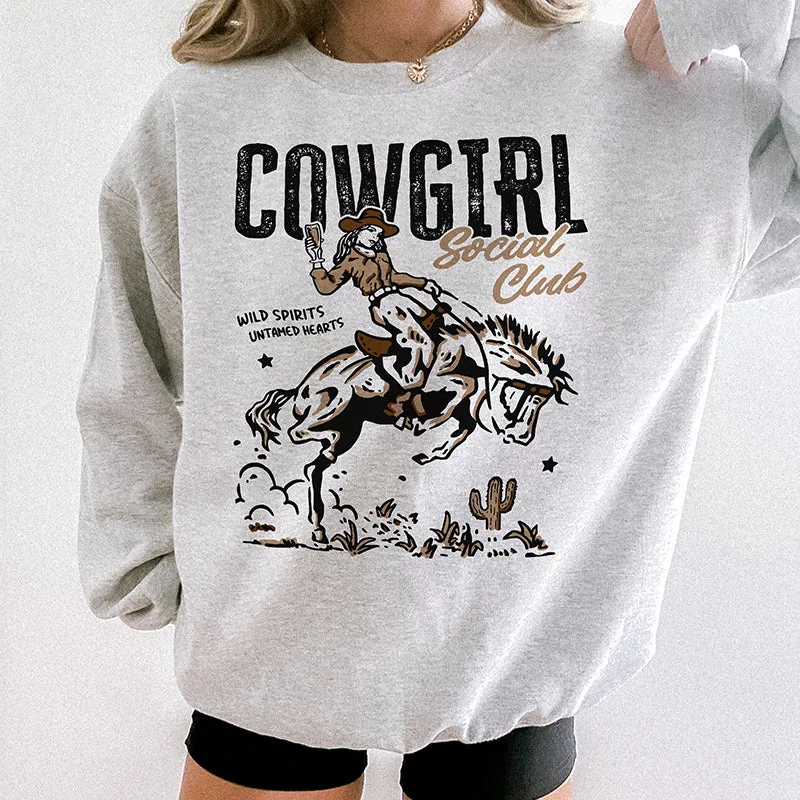 Cowgirl Social Club Crewneck Sweatshirt (Wholesale) sold by Alley and Rae product image thumbnail 2