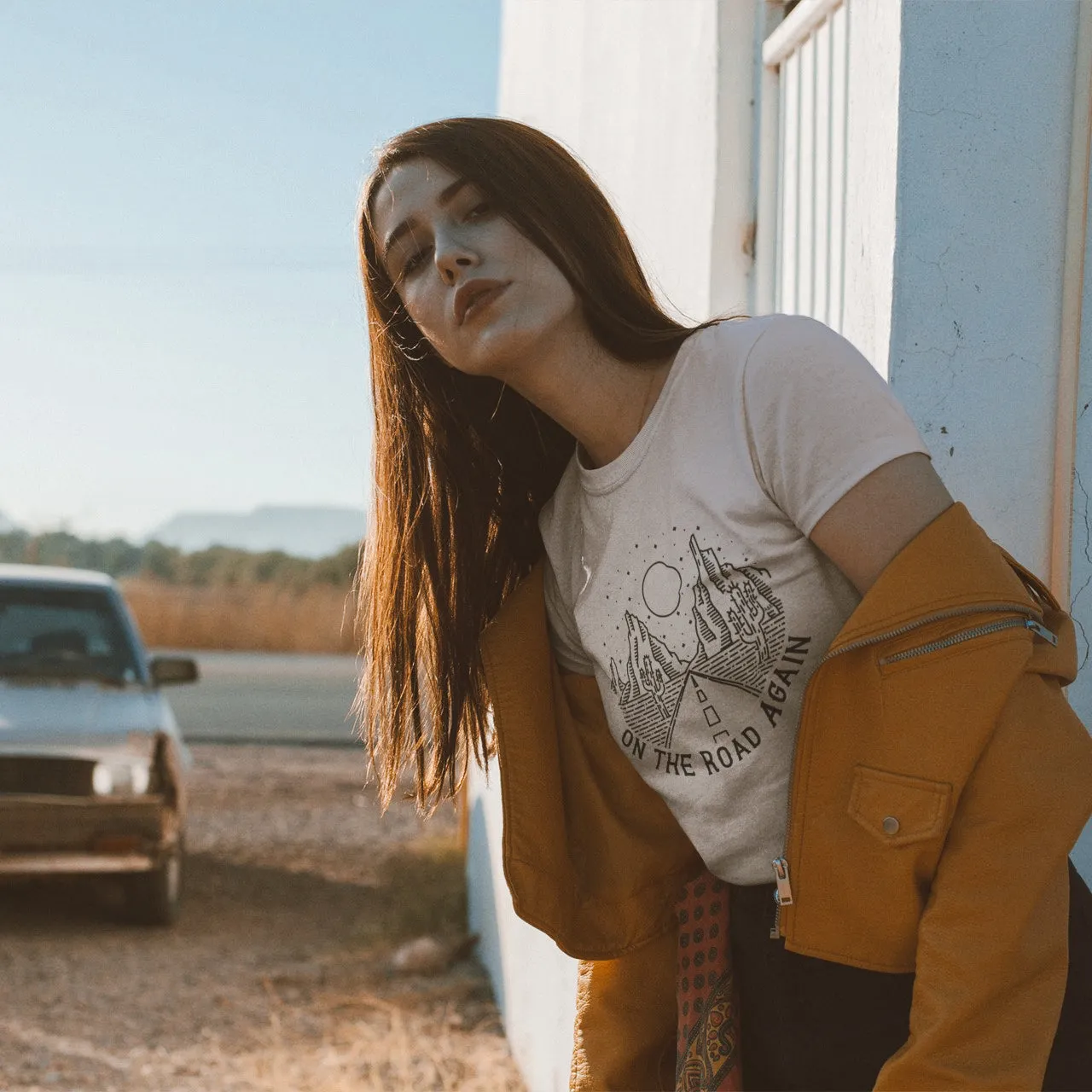 On The Road Again Road Trip Graphic Tee (Wholesale) sold by Alley and Rae product image thumbnail 3