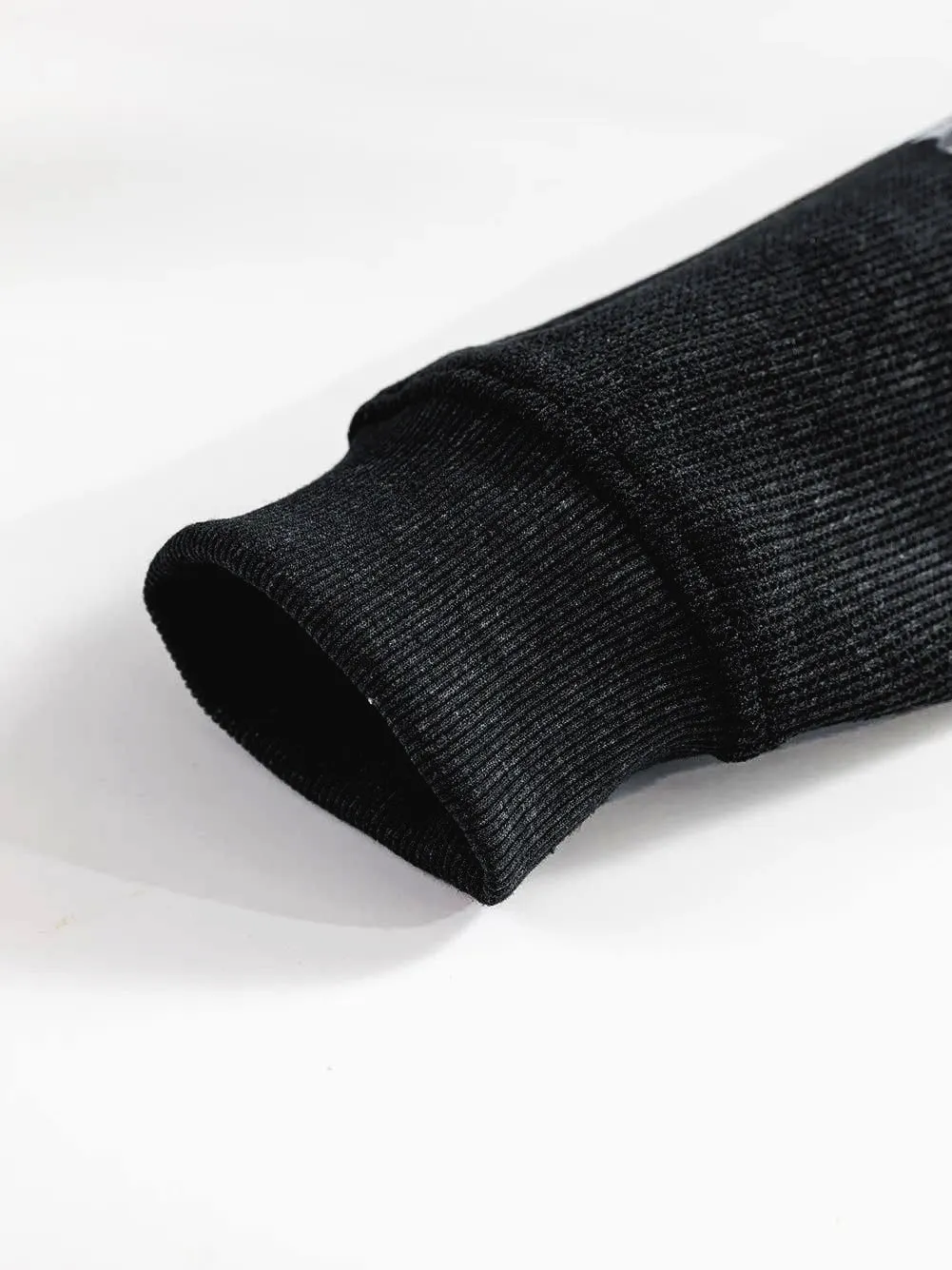 Black Ghost Corded Crew Sweatshirt – Cute Halloween Pullover for Women sold by Alley and Rae product image thumbnail 5