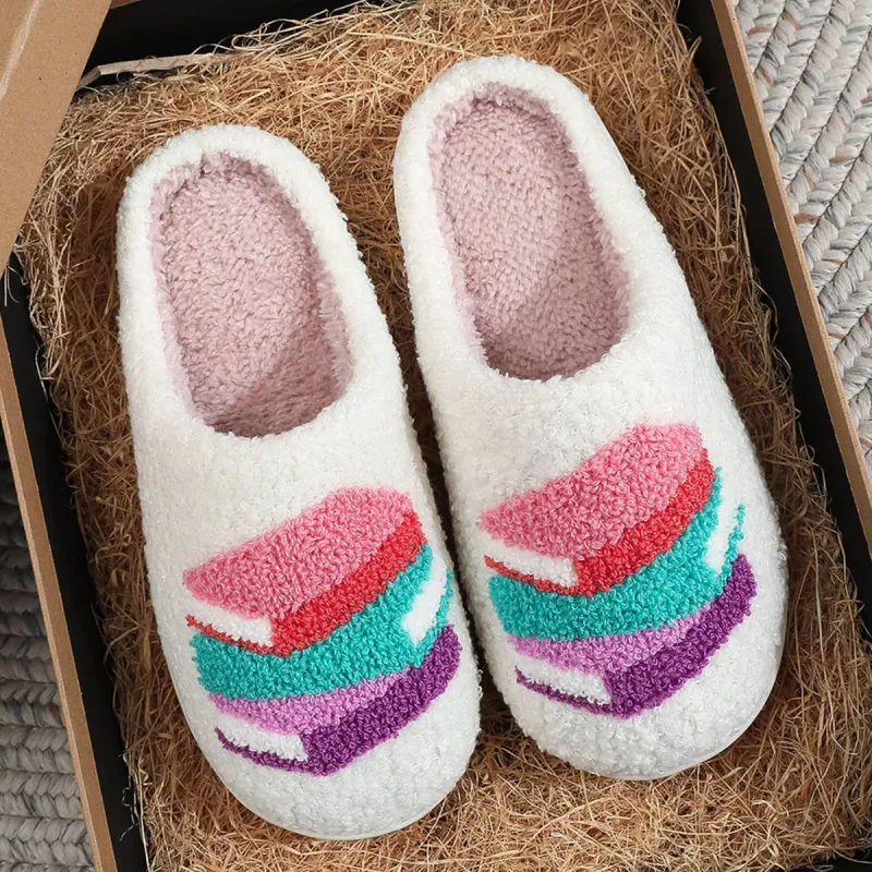 Bookish Sherpa Slippers – Cozy Slippers for Readers & Homebodies sold by Alley and Rae