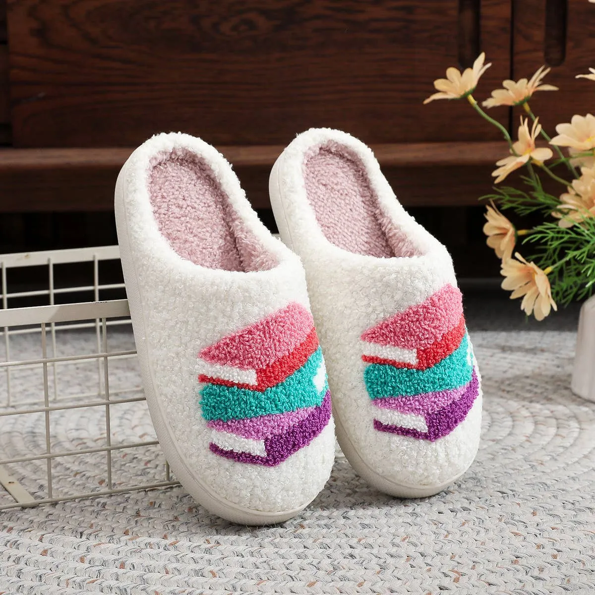 Bookish Sherpa Slippers – Cozy Slippers for Readers & Homebodies sold by Alley and Rae product image thumbnail 2