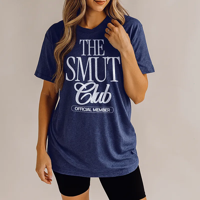 The Smut Club Official Member Tee – Funny Bookish Graphic T-Shirt sold by Alley and Rae product image thumbnail 2