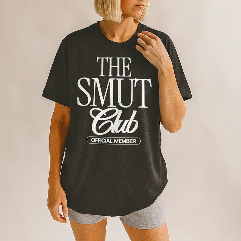 The Smut Club Official Member Tee – Funny Bookish Graphic T-Shirt sold by Alley and Rae product image thumbnail 3