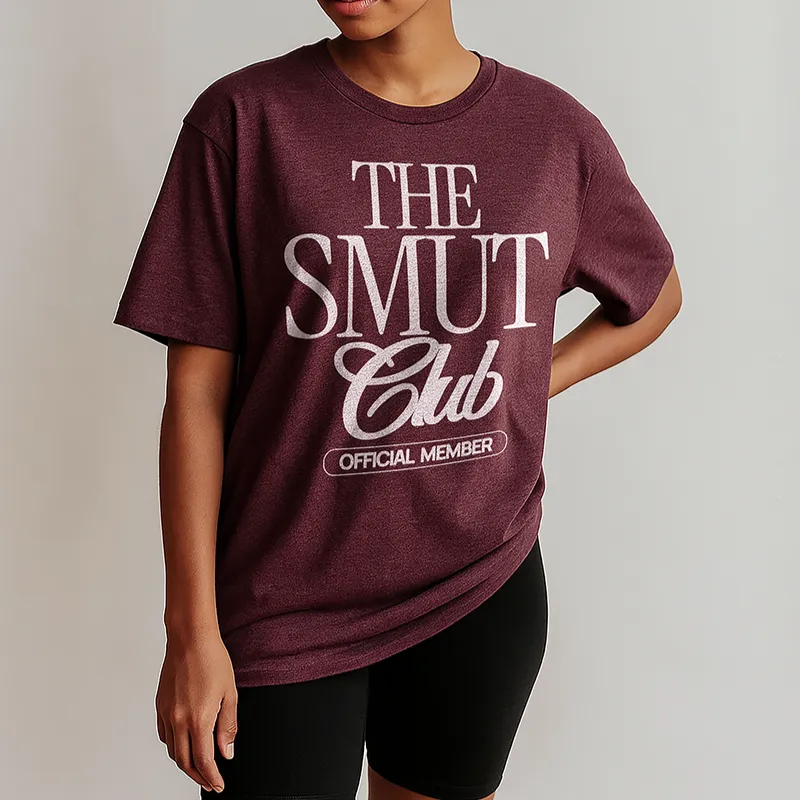 The Smut Club Official Member Tee – Funny Bookish Graphic T-Shirt sold by Alley and Rae