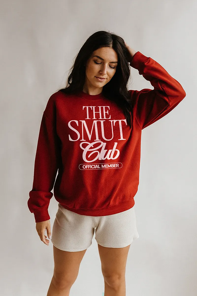 The Smut Club Official Member Sweatshirt – Funny Bookish Cozy Pullover sold by Alley and Rae product image thumbnail 2