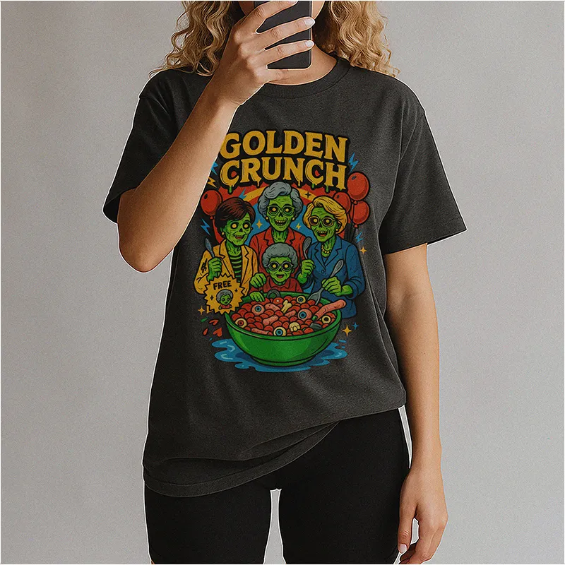Golden Crunch Tee – Funny Golden Girls Inspired Lightweight Halloween Graphic T-Shirt sold by Alley and Rae