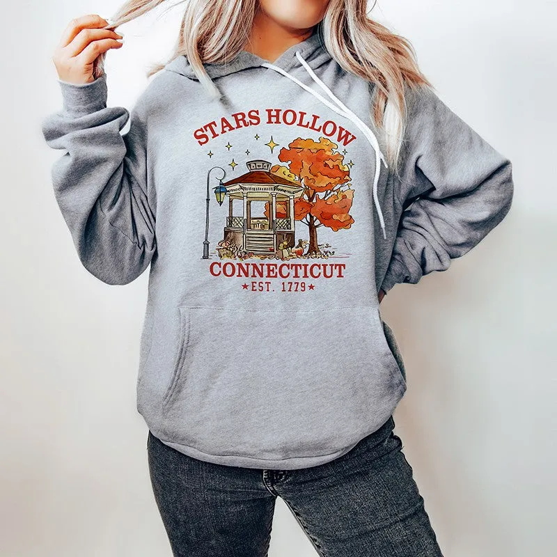 Stars Hollow Connecticut Hoodie – Unisex Pullover sold by Alley and Rae
