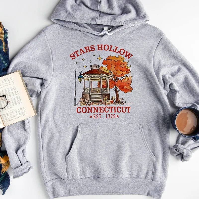 Stars Hollow Connecticut Hoodie – Unisex Pullover sold by Alley and Rae product image thumbnail 3