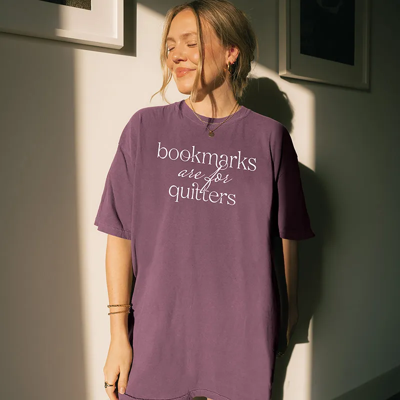 Bookmarks Are for Quitters Tee – Heavyweight Unisex sold by Alley and Rae