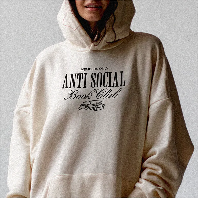 Antisocial Book Club Hoodie – Members Only sold by Alley and Rae