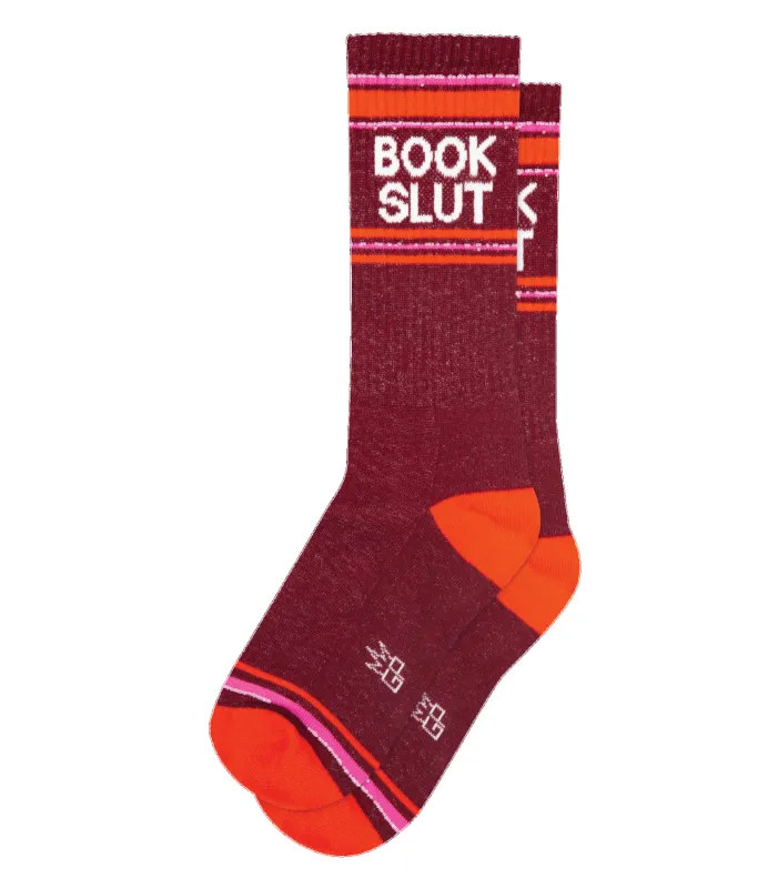Book Slut Gym Socks – Funny Socks for Book Lovers & Readers sold by Alley and Rae