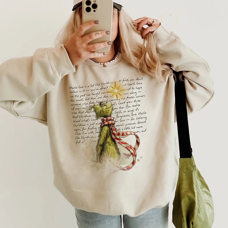 Maybe Love Is A Lot Like Christmas Crewneck Sweatshirt sold by Alley and Rae