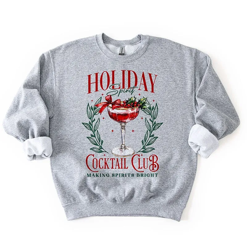 Holiday Spirit Cocktail Club Sweatshirt – Festive Unisex Pullover sold by Alley and Rae product image thumbnail 4