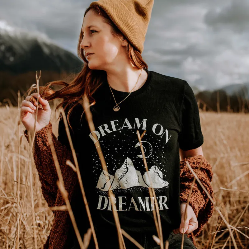 Dream On Dreamer Graphic Tee sold by Alley and Rae