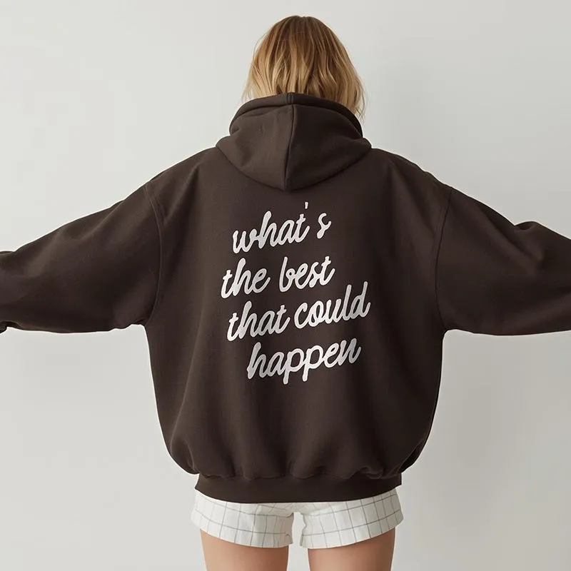 What’s the Best That Could Happen Hoodie sold by Alley and Rae product image thumbnail 3