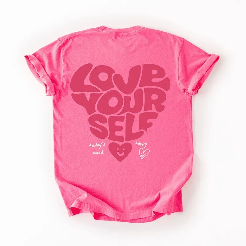 Love Yourself Tee - Neon Pink sold by Alley and Rae product image thumbnail 3
