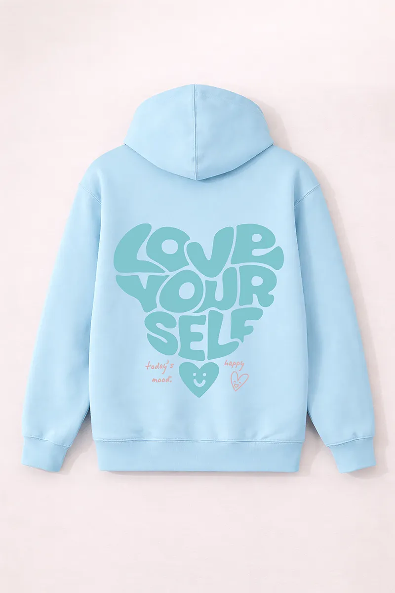 Love Yourself Hoodie - Blue Aqua sold by Alley and Rae product image thumbnail 4