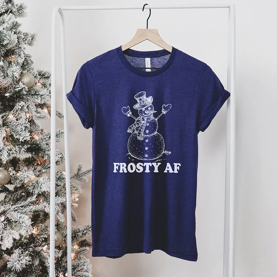 Frosty AF Lightweight Holiday Tee sold by Alley and Rae product image thumbnail 4