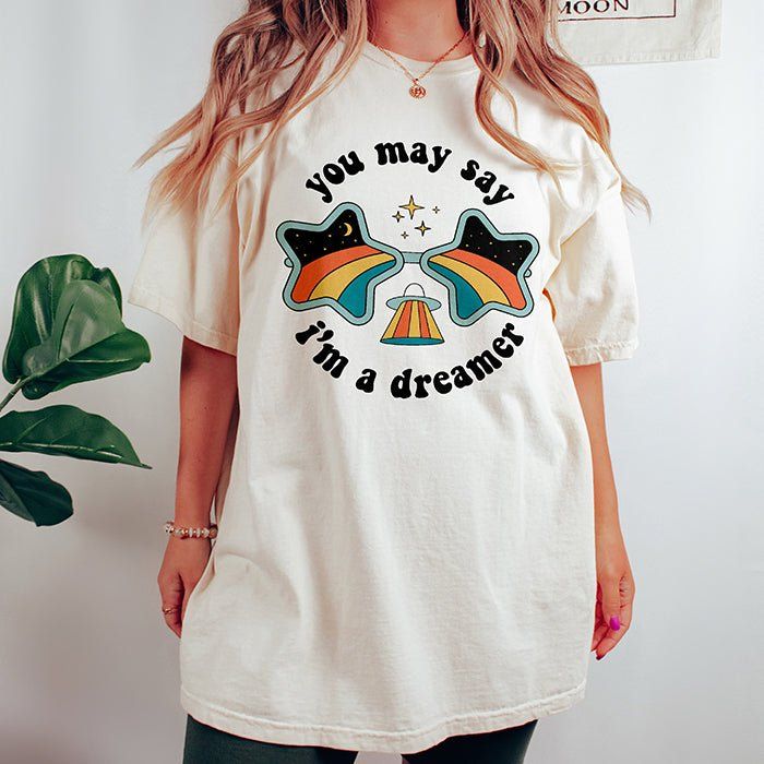 You May Say I'm A Dreamer Heavyweight Tee sold by Ally and Rae product image thumbnail 3