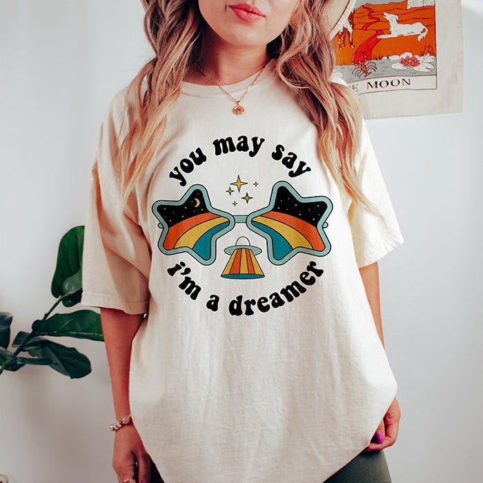 You May Say I'm A Dreamer Heavyweight Tee sold by Ally and Rae product image thumbnail 2