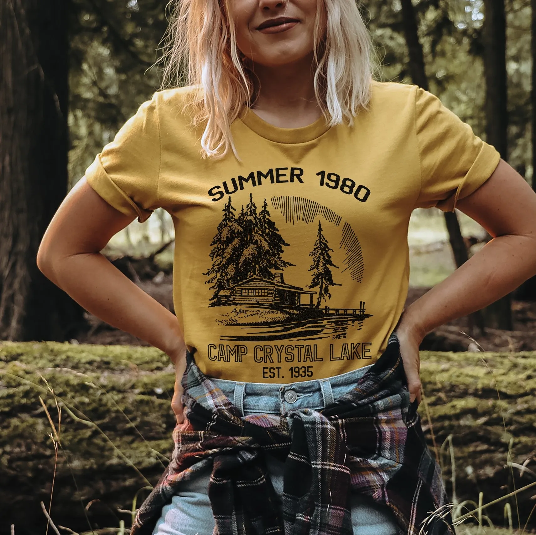 Camp Crystal Lake Lightweight Tee sold by Alley and Rae product image thumbnail 3