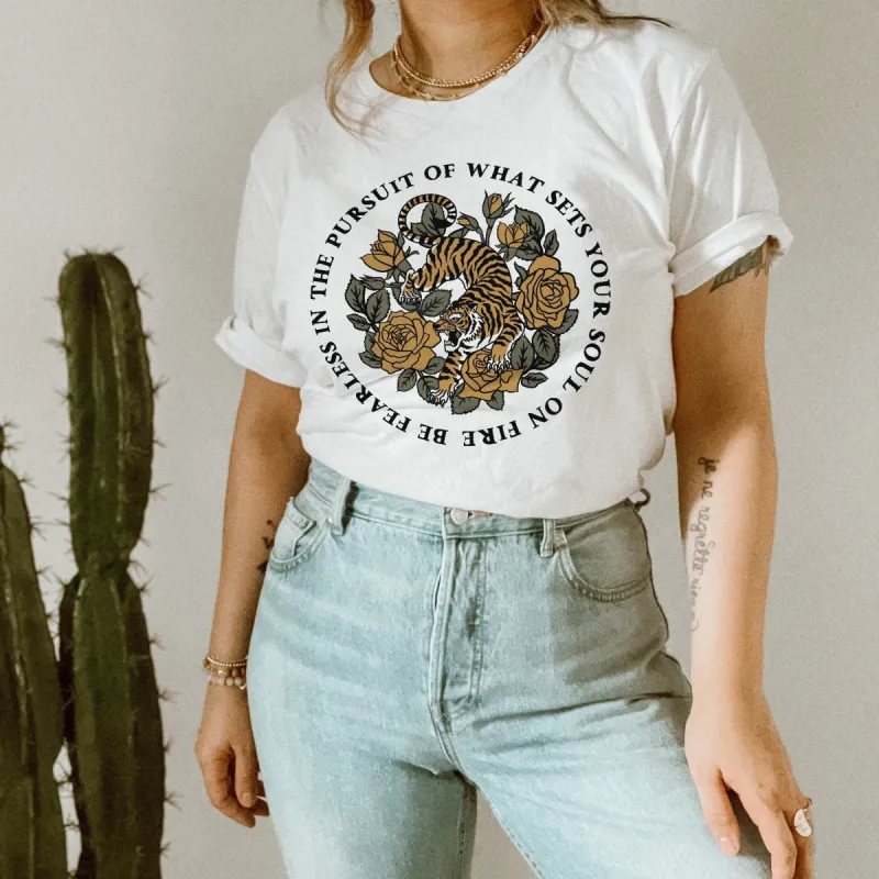 Soul On Fire Graphic Tee Shirt sold by Alley and Rae