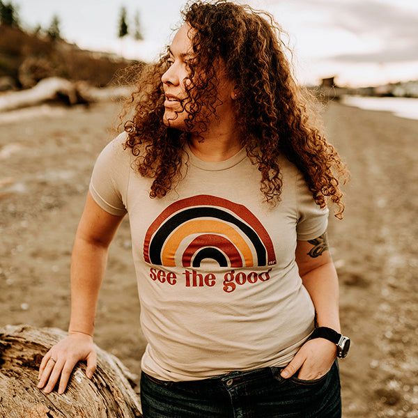 See The Good Rainbow Graphic Tee (Wholesale) sold by Ally and Rae product image thumbnail 4