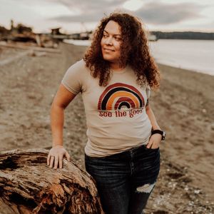 See The Good Rainbow Graphic Tee (Wholesale) sold by Ally and Rae