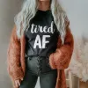 Tired AF Lightweight Tee sold by Alley and Rae