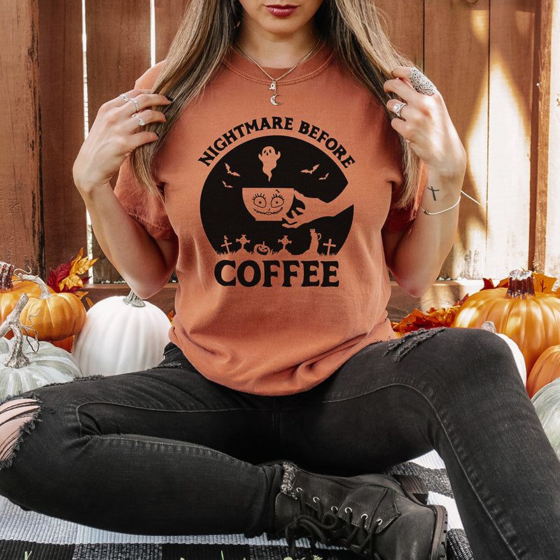 Nightmare Before Coffee Lightweight Tee - Final Sale sold by Ally and Rae